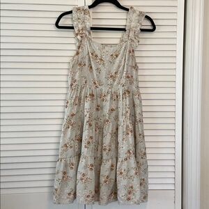 Blu Pepper Floral Print Sleeveless Mini Dress. Size M